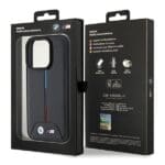 BMW BMHCP15L22PVTK Black Hardcase Quilted Tricolor Kryt iPhone 15 Pro