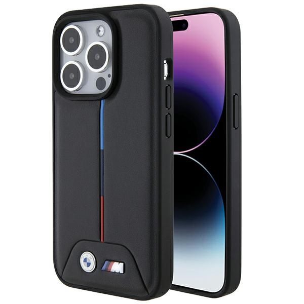 BMW BMHCP15L22PVTK Black Hardcase Quilted Tricolor Kryt iPhone 15 Pro