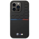 BMW BMHCP15L22SMPK Black Silicone Pattern Kryt iPhone 15 Pro