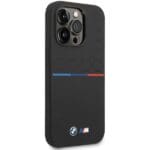 BMW BMHCP15L22SMPK Black Silicone Pattern Kryt iPhone 15 Pro