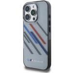 BMW BMHCP16L23HTRAG Grey Hardcase Motorsport IML Random Stripes Kryt iPhone 16 Pro