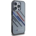 BMW BMHCP16L23HTRAG Grey Hardcase Motorsport IML Random Stripes Kryt iPhone 16 Pro