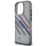 BMW BMHCP16L23HTRAG Grey Hardcase Motorsport IML Random Stripes Kryt iPhone 16 Pro