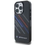 BMW BMHCP16L23HTRAK Black Hardcase Motorsport IML Random Stripes Kryt iPhone 16 Pro