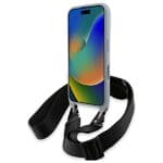 BMW BMHCP16L23PSCCG Grey Hardcase M Edition Carbon Stripe & Strap Kryt iPhone 16 Pro