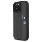 BMW BMHCP16L23PUPVA Anthracite Hardcase M Perforated Tricolor Detail Line Kryt iPhone 16 Pro