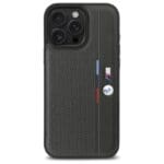 BMW BMHCP16L23PUPVA Anthracite Hardcase M Perforated Tricolor Detail Line Kryt iPhone 16 Pro