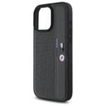 BMW BMHCP16L23PUPVA Anthracite Hardcase M Perforated Tricolor Detail Line Kryt iPhone 16 Pro