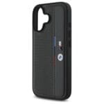 BMW BMHCP16S23PUPVA Anthracite Hardcase M Perforated Tricolor Detail Line Kryt iPhone 16