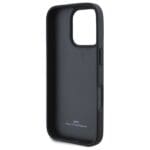 BMW BMHCP16X23RCGPK Black Hardcase Sign Leather Crossing Lines Patt Kryt iPhone 16 Pro Max