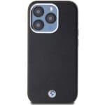 BMW BMHMP14L23PUFWK Black Signature Wrapped Metal MagSafe Kryt iPhone 14 Pro