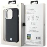 BMW BMHMP14L23PUFWK Black Signature Wrapped Metal MagSafe Kryt iPhone 14 Pro
