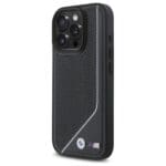 BMW BMHMP16L23PUCPK Black Hardcase M Perforated Twisted Line MagSafe Kryt iPhone 16 Pro