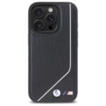 BMW BMHMP16L23PUCPK Black Hardcase M Perforated Twisted Line MagSafe Kryt iPhone 16 Pro