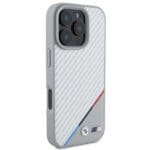 BMW BMHMP16L23PUDTS Grey Hardcase M Carbon Tricolor Line MagSafe Kryt iPhone 16 Pro