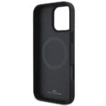 BMW BMHMP16L23RDCLG Grey Hardcase Sign Leather Textured and Line MagSafe Kryt iPhone 16 Pro