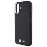 BMW BMHMP16M23PMWK Black Hardcase M Smooth Full Wrapped Metal MagSafe Kryt iPhone 16 Plus