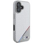 BMW BMHMP16S23PUDTS Grey Hardcase M Carbon Tricolor Line MagSafe Kryt iPhone 16