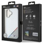BMW BMHMP16S23PUDTS Grey Hardcase M Carbon Tricolor Line MagSafe Kryt iPhone 16