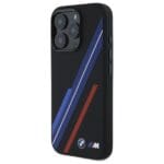 BMW BMHMP16X23SSPK Black Hardcase Silicone Random Lines MagSafe Kryt iPhone 16 Pro Max