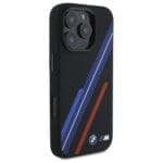 BMW BMHMP16X23SSPK Black Hardcase Silicone Random Lines MagSafe Kryt iPhone 16 Pro Max