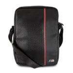 BMW BMTB8CAPRBK Tablet Bag 8" Black Carbon Red Stripe