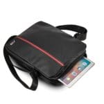 BMW BMTB8CAPRBK Tablet Bag 8" Black Carbon Red Stripe