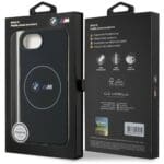 BMW IML Metal White Circle MagSafe Black Kryt iPhone 16e