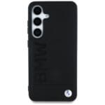 BMW Leather Big Wordmark Black Kryt Samsung Galaxy S25
