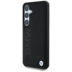 BMW Leather Big Wordmark Black Kryt Samsung Galaxy S25 Plus