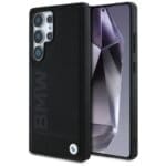 BMW Leather Big Wordmark Black Kryt Samsung Galaxy S25 Ultra