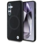 BMW Leather Half Textured MagSafe Black Kryt Samsung Galaxy S25