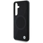 BMW Leather Half Textured MagSafe Black Kryt Samsung Galaxy S25