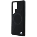 BMW Leather Half Textured MagSafe Black Kryt Samsung Galaxy S25 Ultra