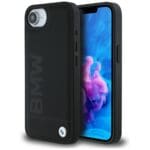 BMW Leather Hot Stamp do Black Kryt iPhone 16e