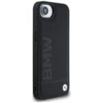 BMW Leather Hot Stamp do Black Kryt iPhone 16e