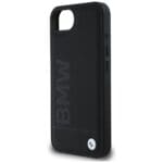 BMW Leather Hot Stamp do Black Kryt iPhone 16e