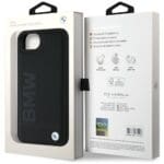 BMW Leather Hot Stamp do Black Kryt iPhone 16e