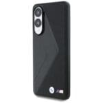 BMW Leather Oversized Stripes MagSafe Black Kryt Samsung Galaxy S25 Edge