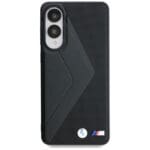 BMW Leather Oversized Stripes MagSafe Black Kryt Samsung Galaxy S25 Edge