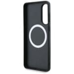 BMW Leather Oversized Stripes MagSafe Black Kryt Samsung Galaxy S25 Edge