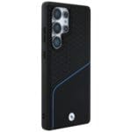 BMW Leather Textured and Smooth MagSafe Black Kryt Samsung Galaxy S25 Ultra