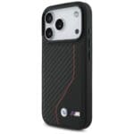 BMW M Carbon Line & Logo MagSafe Red Kryt iPhone 17 Pro
