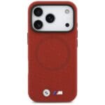 BMW M FW Metal Logo MagSafe Red Kryt iPhone 17 Pro