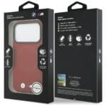 BMW M FW Metal Logo MagSafe Red Kryt iPhone 17 Pro