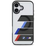 BMW M IML Metal Buttons Tricolor Lines MagSafe Anthracite Kryt iPhone 17