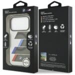 BMW M IML Metal Buttons Tricolor Lines MagSafe Anthracite Kryt iPhone 17 Pro