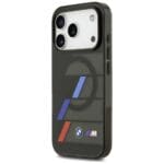 BMW M IML Metal Buttons Tricolor Lines MagSafe Black Kryt iPhone 17 Pro