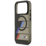 BMW M IML Metal Buttons Tricolor Lines MagSafe Black Kryt iPhone 17 Pro