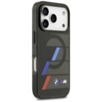 BMW M IML Metal Buttons Tricolor Lines MagSafe Black Kryt iPhone 17 Pro Max